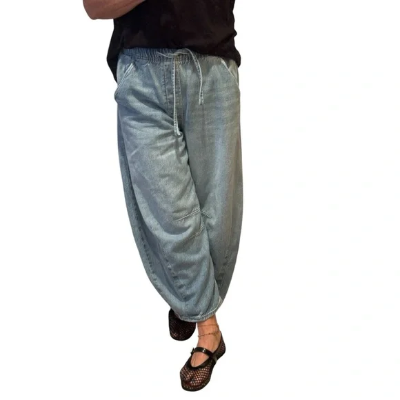 Current Gap mid rise ultrasoft easy pull on horseshoe jeans in medium wash - Picture 2 of 5